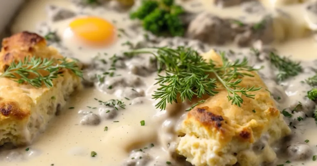 biscuits and gravy casserole