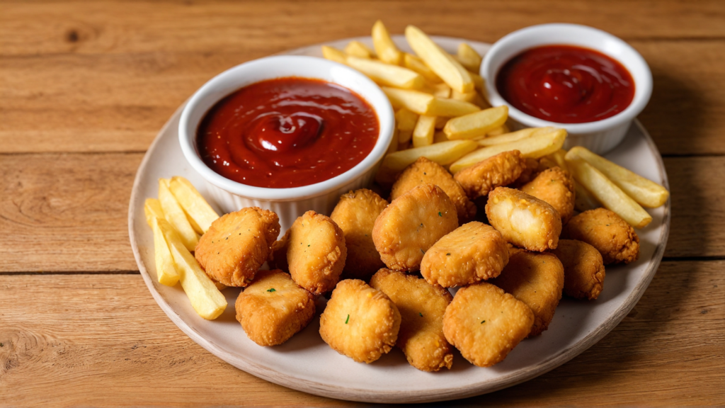 Delicious Chicken Nuggets and French Fries: Perfect for Any Meal