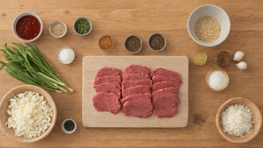 Ground Beef Bulgogi ingredients