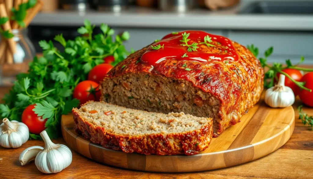 Stuffed Italian meatloaf