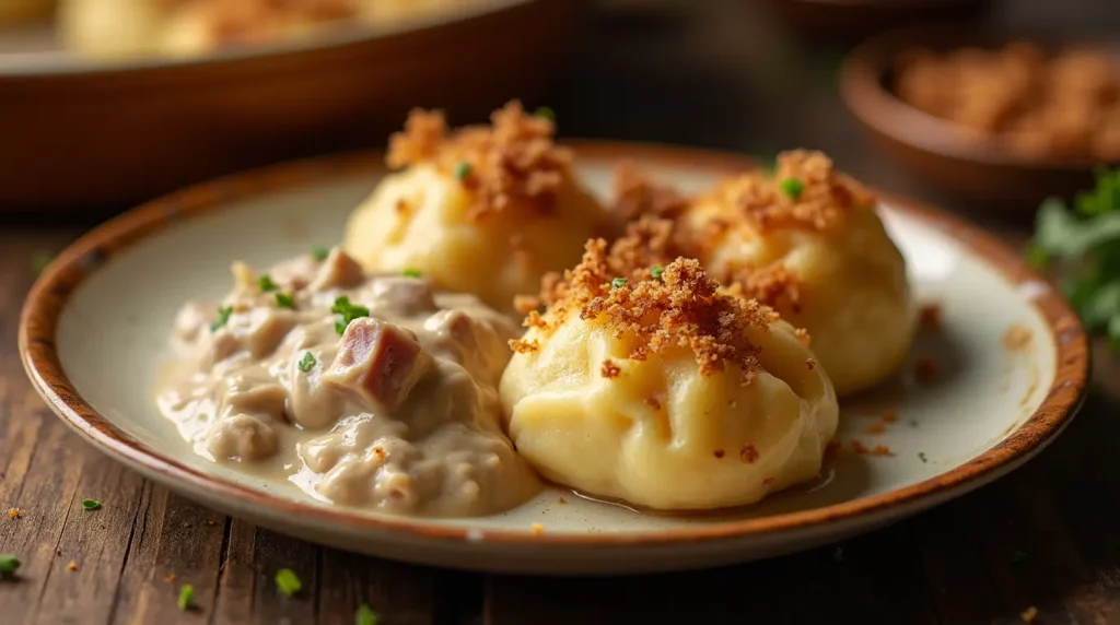 chipped beef flour dumplings potatoes recipe